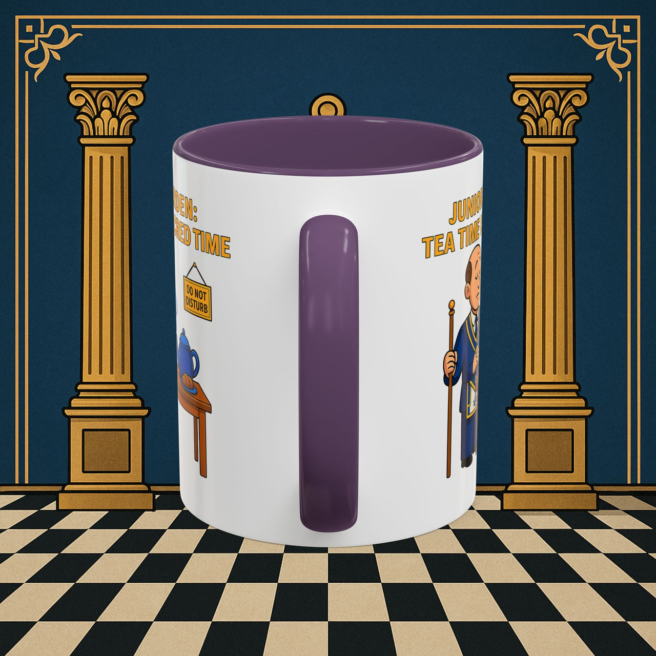 Masonic Mugs - Junior Warden: Tea Time is Sacred, Junior Warden Printify