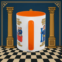 Masonic Mugs - Day/Night Professional: Dual Persona Comic Illustration, Junior Warden Printify