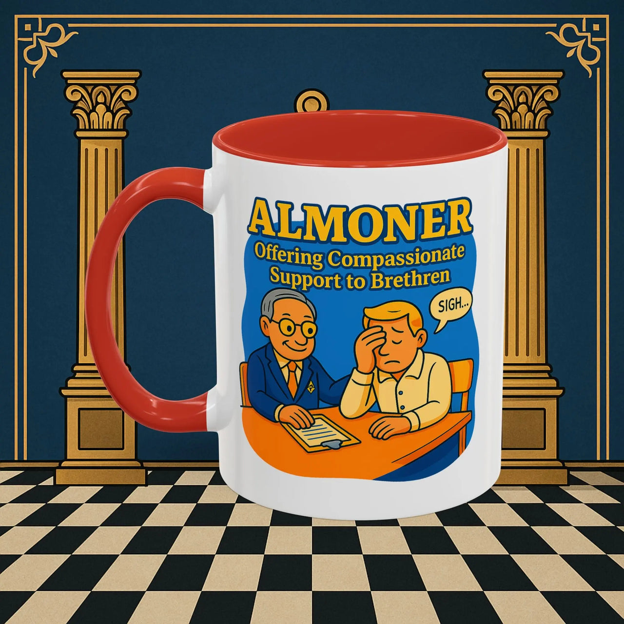 Masonic Mugs - Bureaucratic Empathy - Almoner Printify