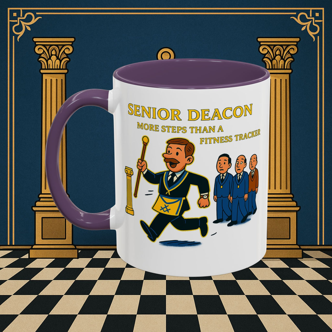 Masonic Mugs - Stepping Out - Senior Deacon Printify