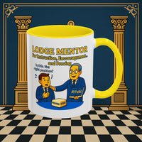 Masonic Mugs - Lodge Mentor Guidance: Masonic Ritual Instruction, Lodge Mentor Printify