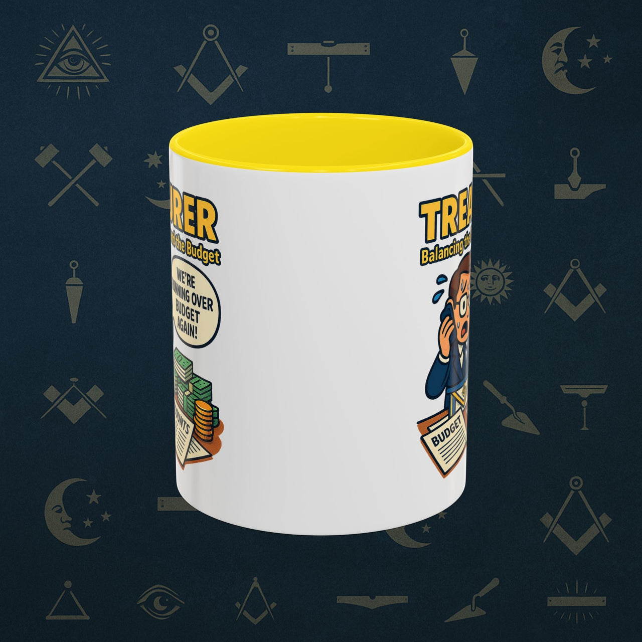 Masonic Mugs - Budget Blues - Treasurer Printify