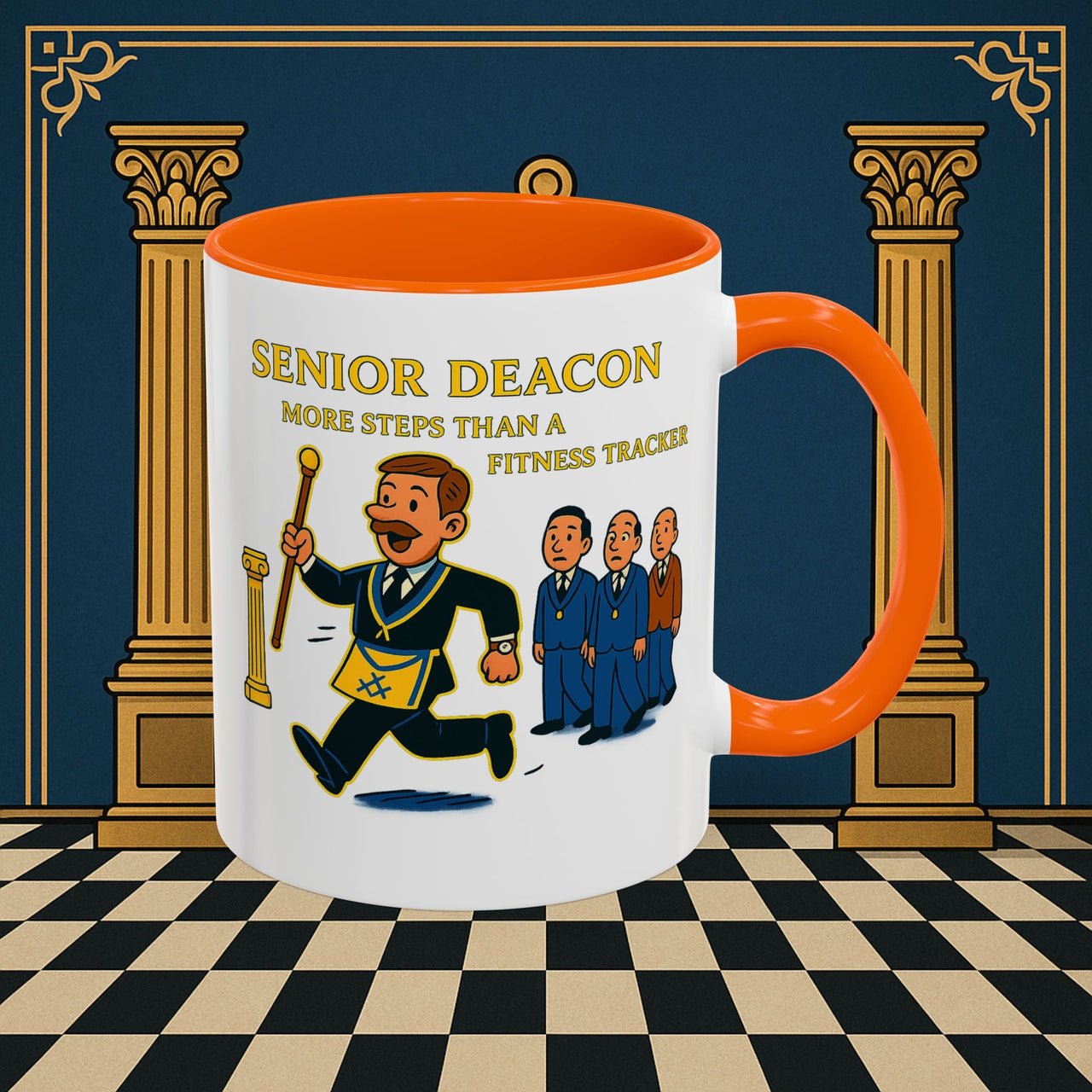 Masonic Mugs - Stepping Out - Senior Deacon Printify