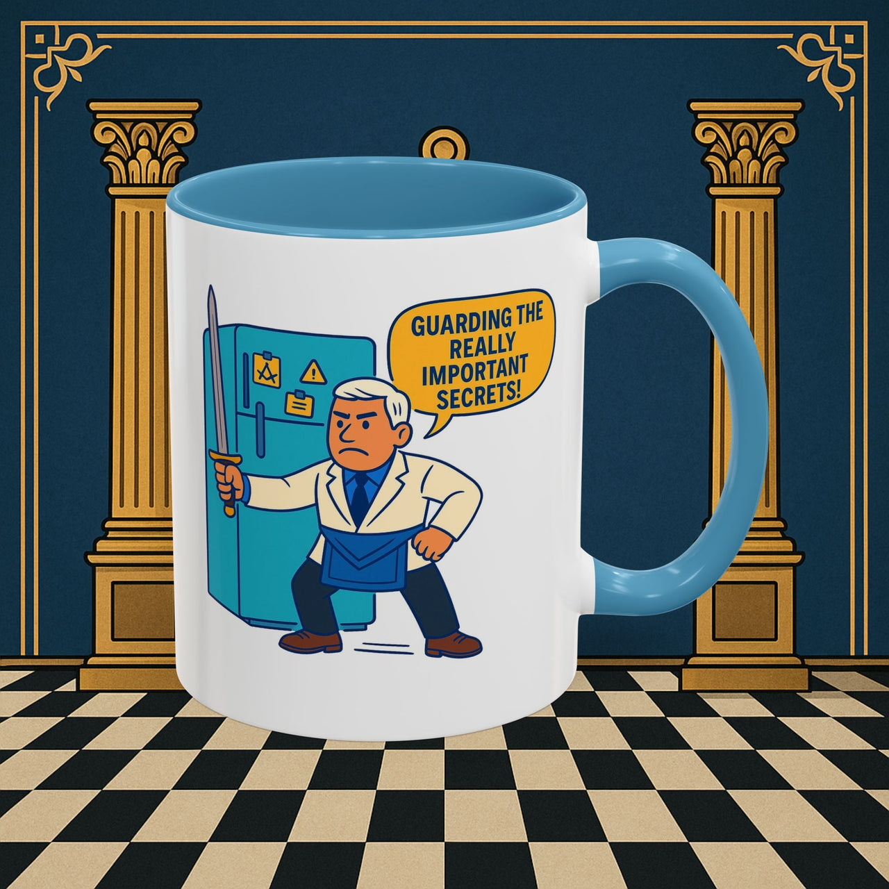 Masonic Mugs - Top Secret Fridge - Tyler Printify