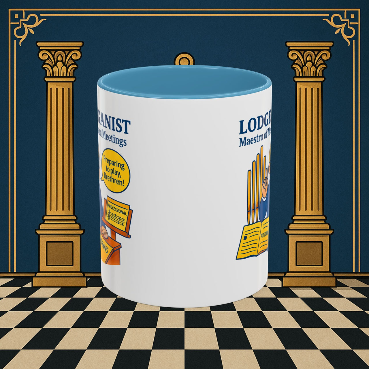 Masonic Mugs - Maestro of Melodies - Organist Printify