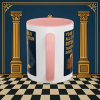 Masonic Mugs Ready to Go – Learn Your Ritual (Accent Coloured 11oz Mug) Printify