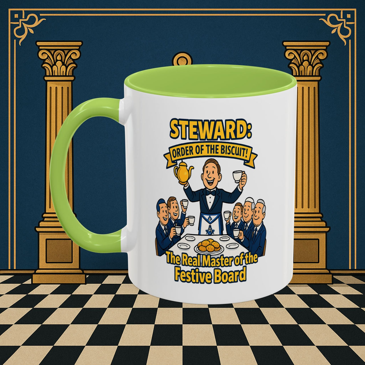 Masonic Mugs - Masonic Tea Party - Steward Printify
