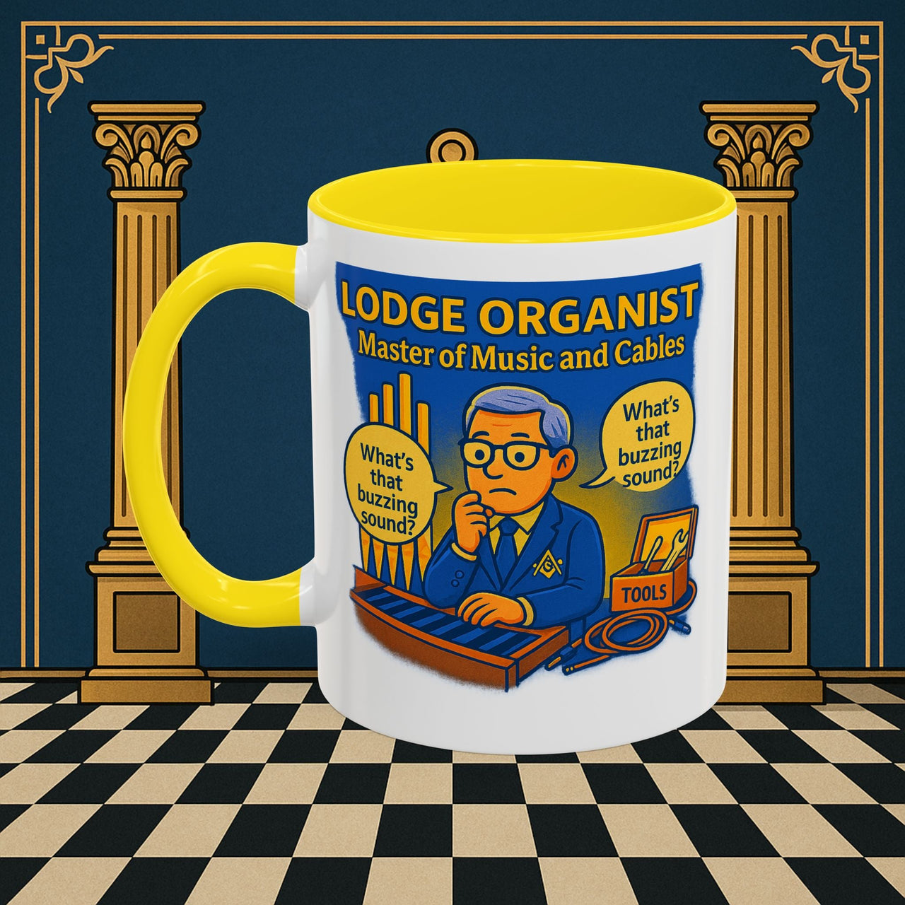 Masonic Mugs - Buzz Kill - Organist Printify