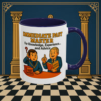 Masonic Mugs - Accent Coloured 11oz Mug - Wisdom Transfer Printify
