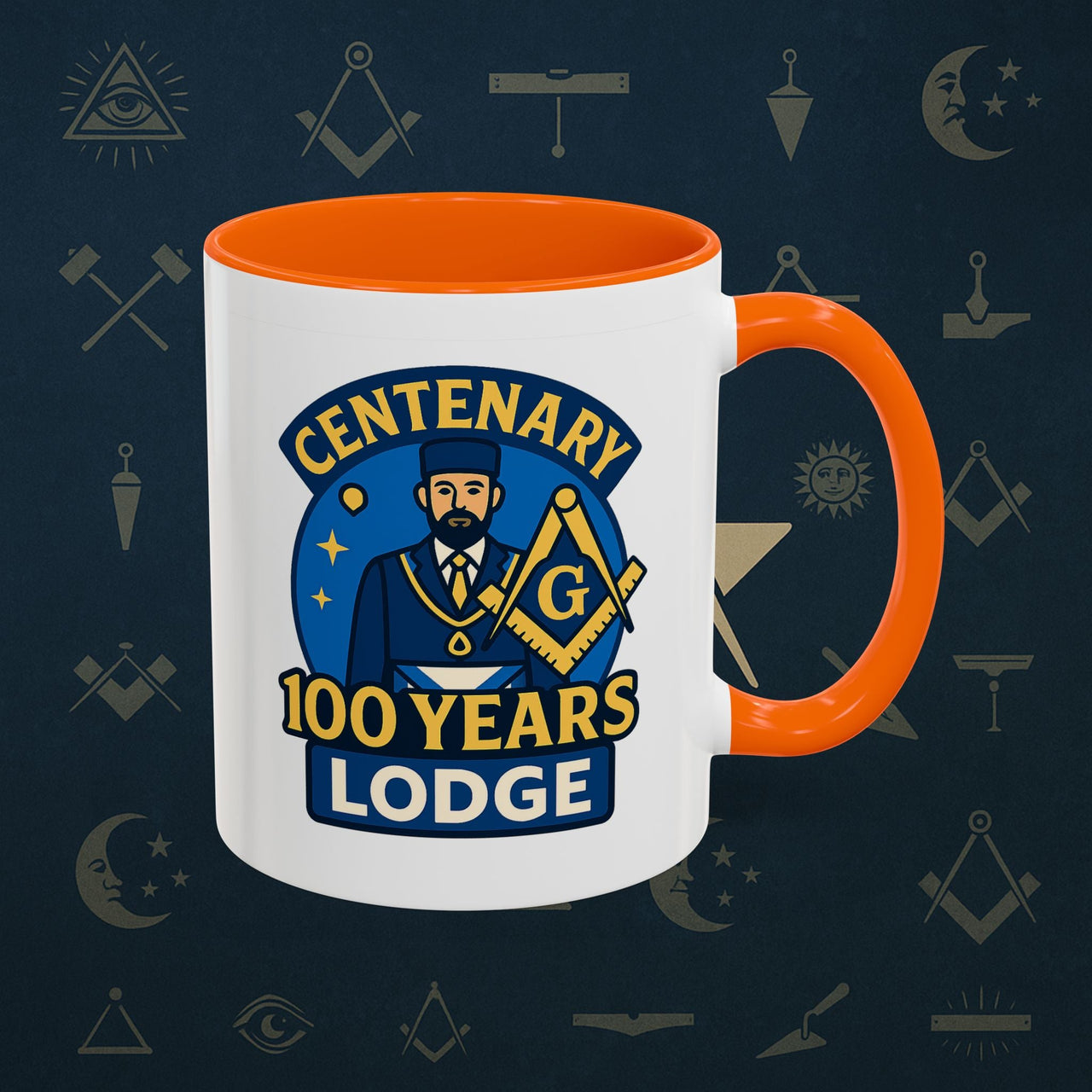Masonic Mugs - Centennial Brotherhood - 100 years lodge anniversary Printify
