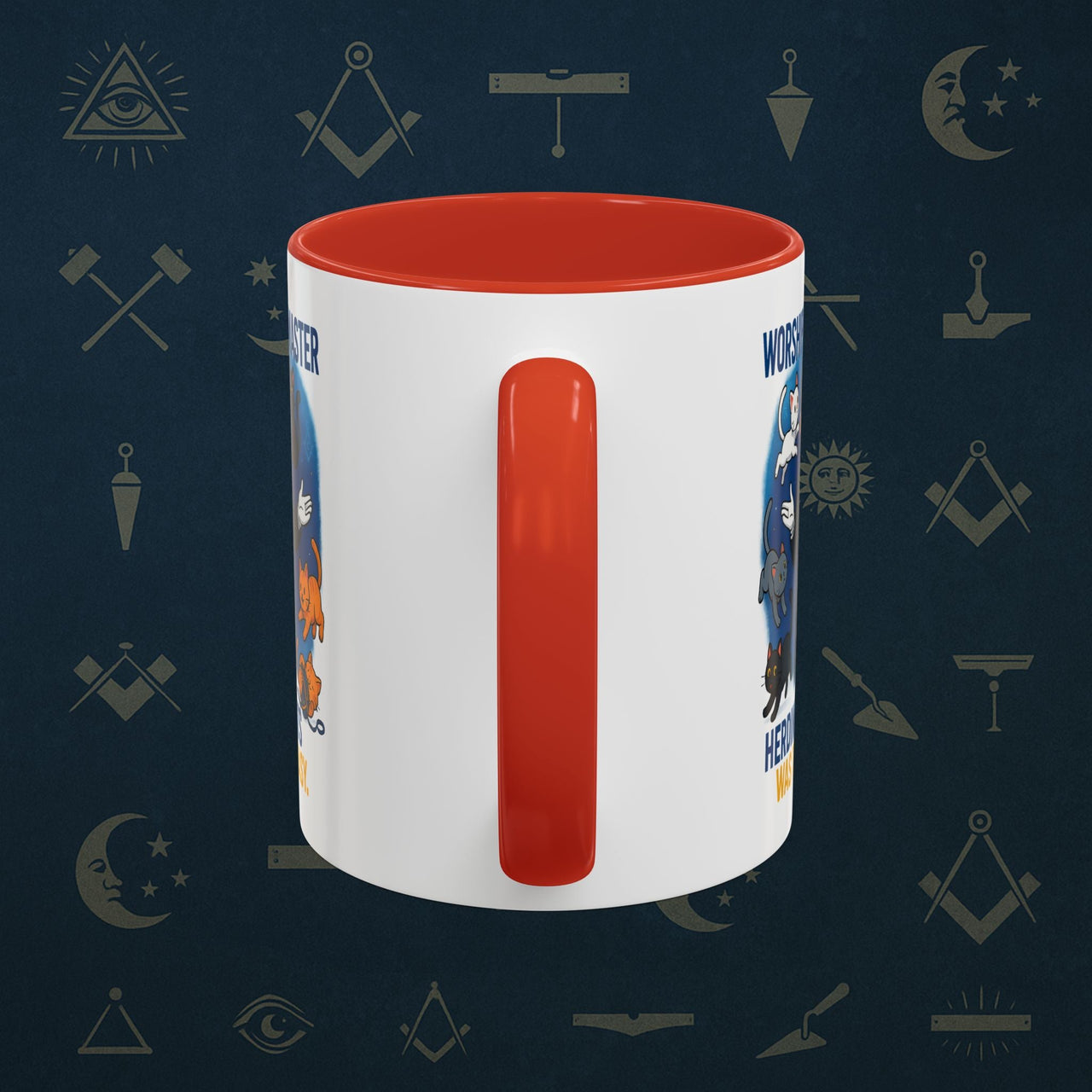 Masonic Mugs - Masonic Cats Assemble - Worshipful Master Printify
