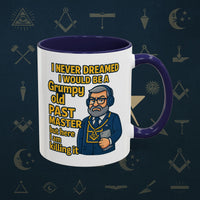 Masonic Mugs – Grumpy Old Past Master (Accent Coloured 11oz Mug) Printify