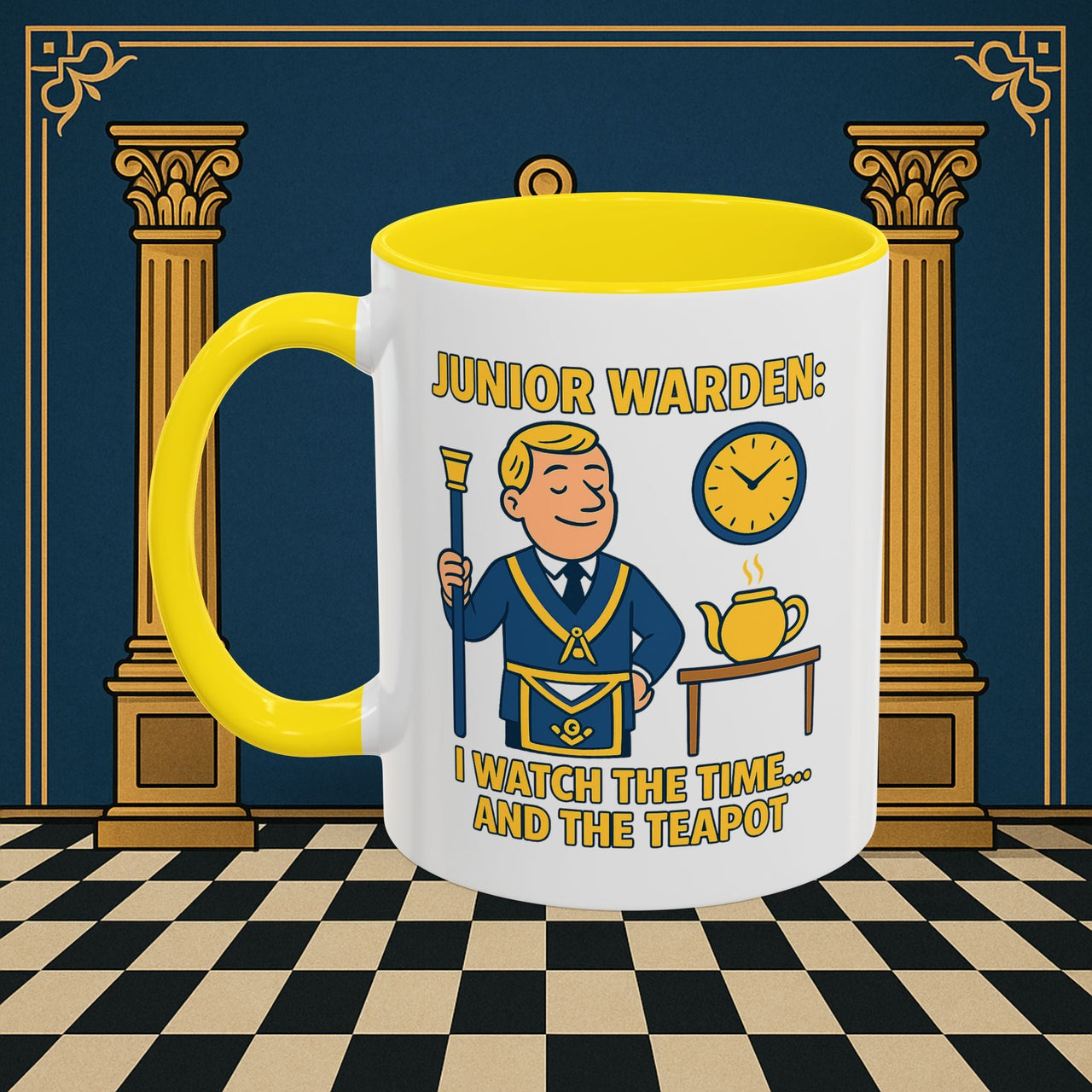 Masonic Mugs - Masonic Moments: Lodge Officer's Tea Time, Junior Warden Printify