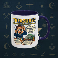 Masonic Mugs - Budget Blues - Treasurer Printify