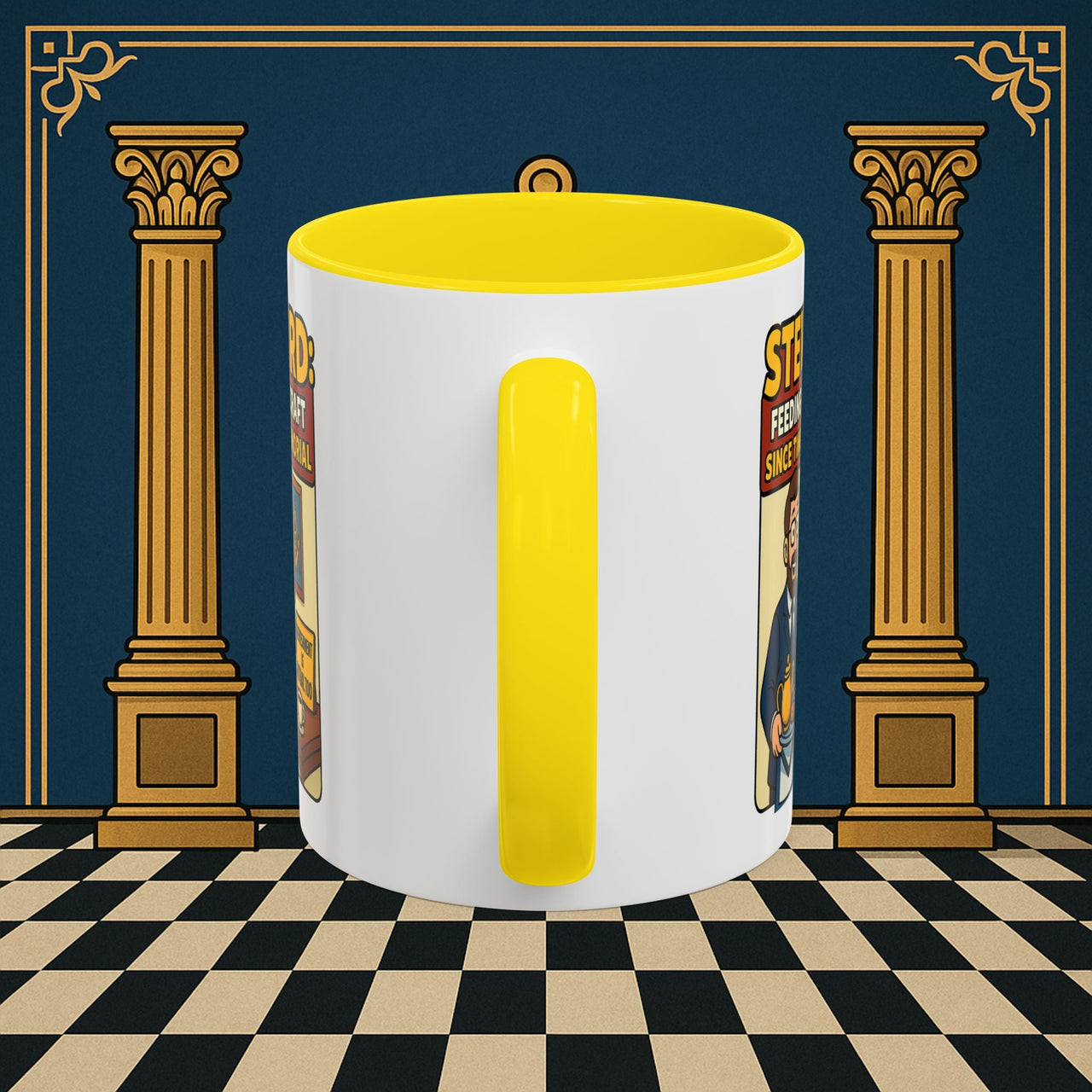 Masonic Mugs - Feeding Freemasonry's Fellowship - Steward Printify