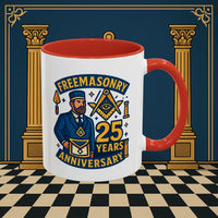 Masonic Mugs - Masonic Legacy - 25 years anniversary Printify