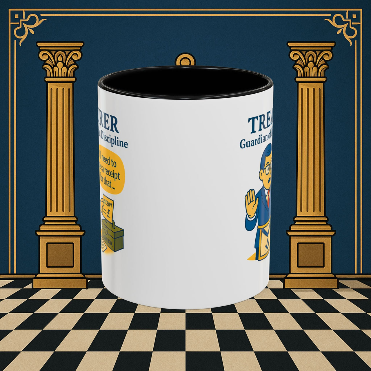 Masonic Mugs - Treasurer's Tally - Treasurer Printify