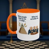 Masonic Mugs Ready to Go – Just for the Ceremony (Accent Coloured 11oz Mug) Printify