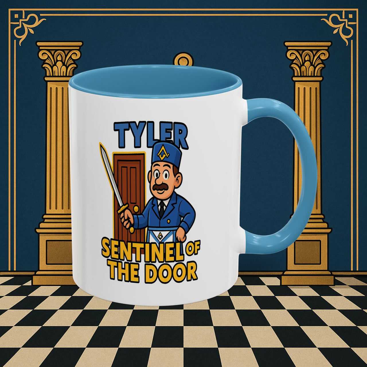 Masonic Mugs - Tyler's Watchful Guard - Tyler Printify