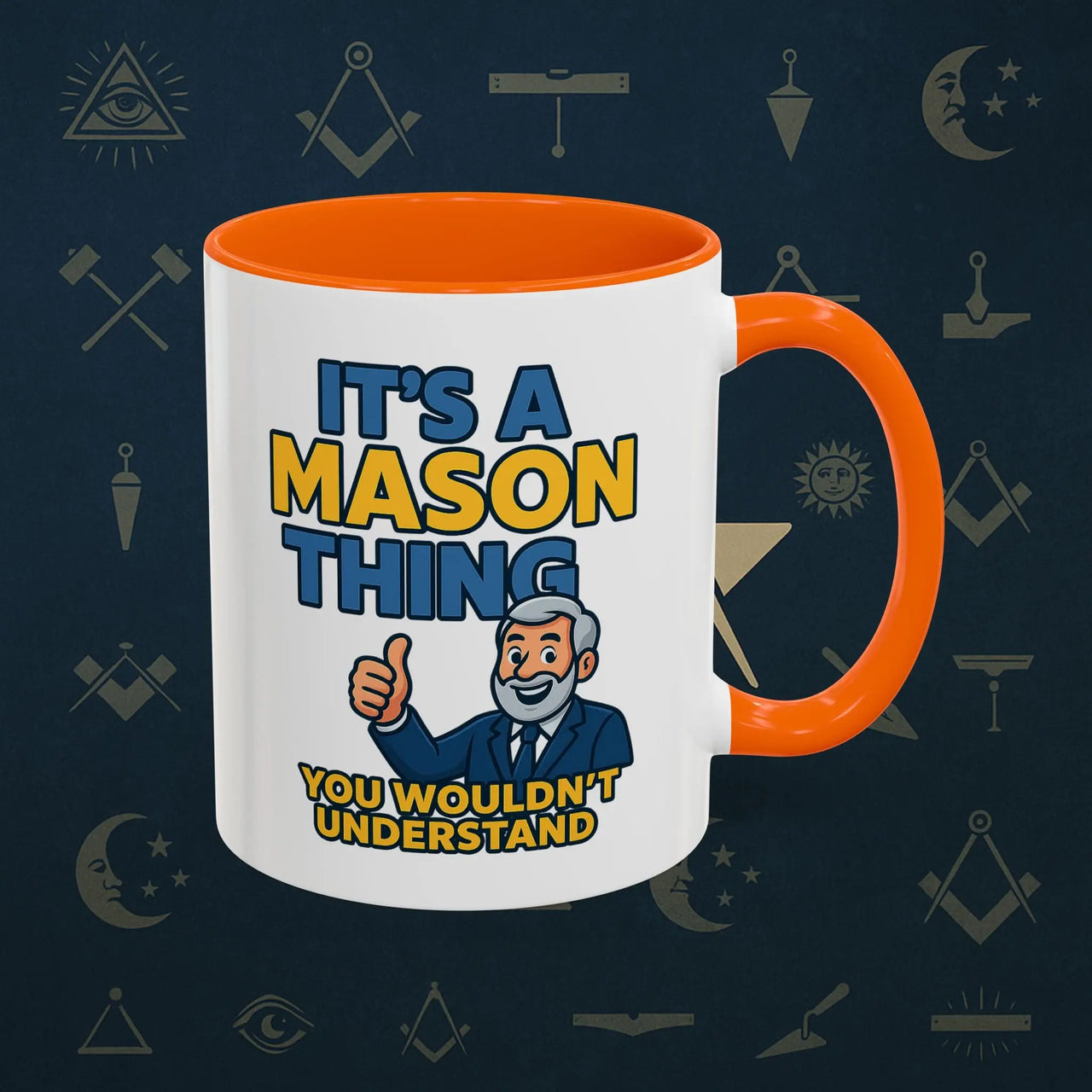 Masonic Mugs Ready to Go – It’s a Mason Thing (Accent Coloured 11oz Mug) Printify