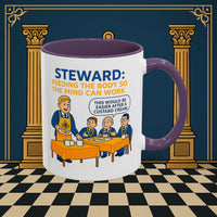 Masonic Mugs - Refreshment of Reason - Steward Printify