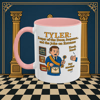 Masonic Mugs - Tyler's Doorway Dilemma - Tyler Printify
