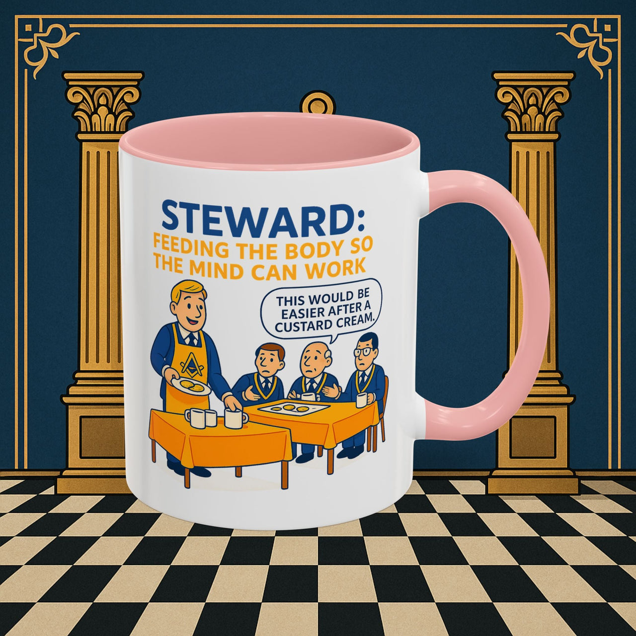Masonic Mugs - Refreshment of Reason - Steward Printify