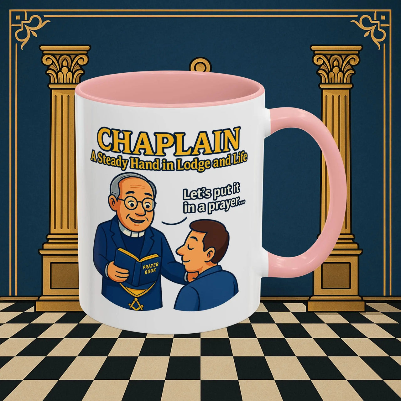 Masonic Mugs - Divine Guidance - Chaplain Printify