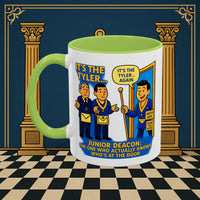 Masonic Mugs - Masonic Mysteries Unveiled: Lodge Leadership Comedy, Junior Deacon Printify