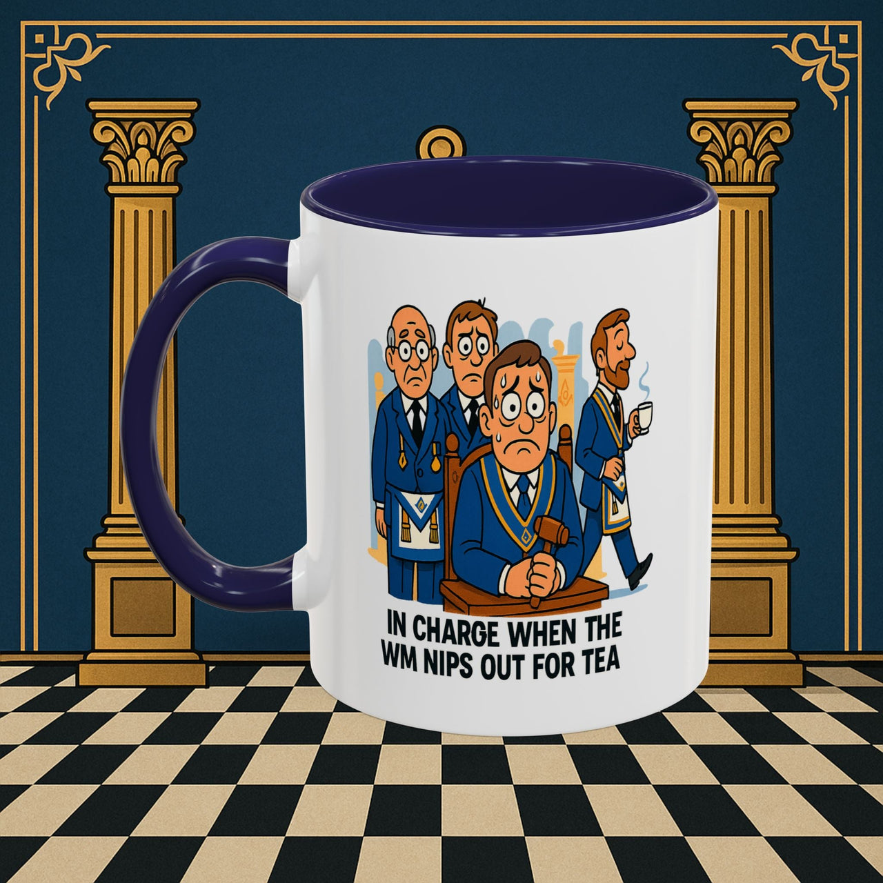 Masonic Mugs - Tea Time Troubles - Senior Warden Printify