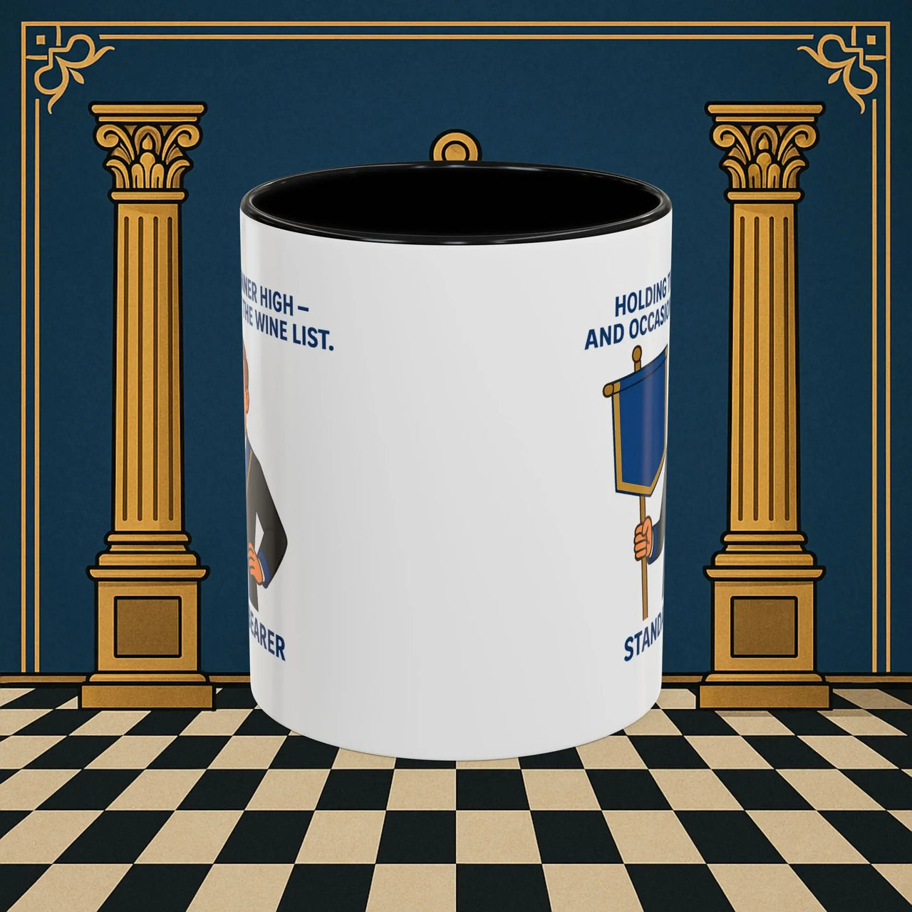 Masonic Mugs - Banner and Barrel - Provincial Standard Bearer Printify