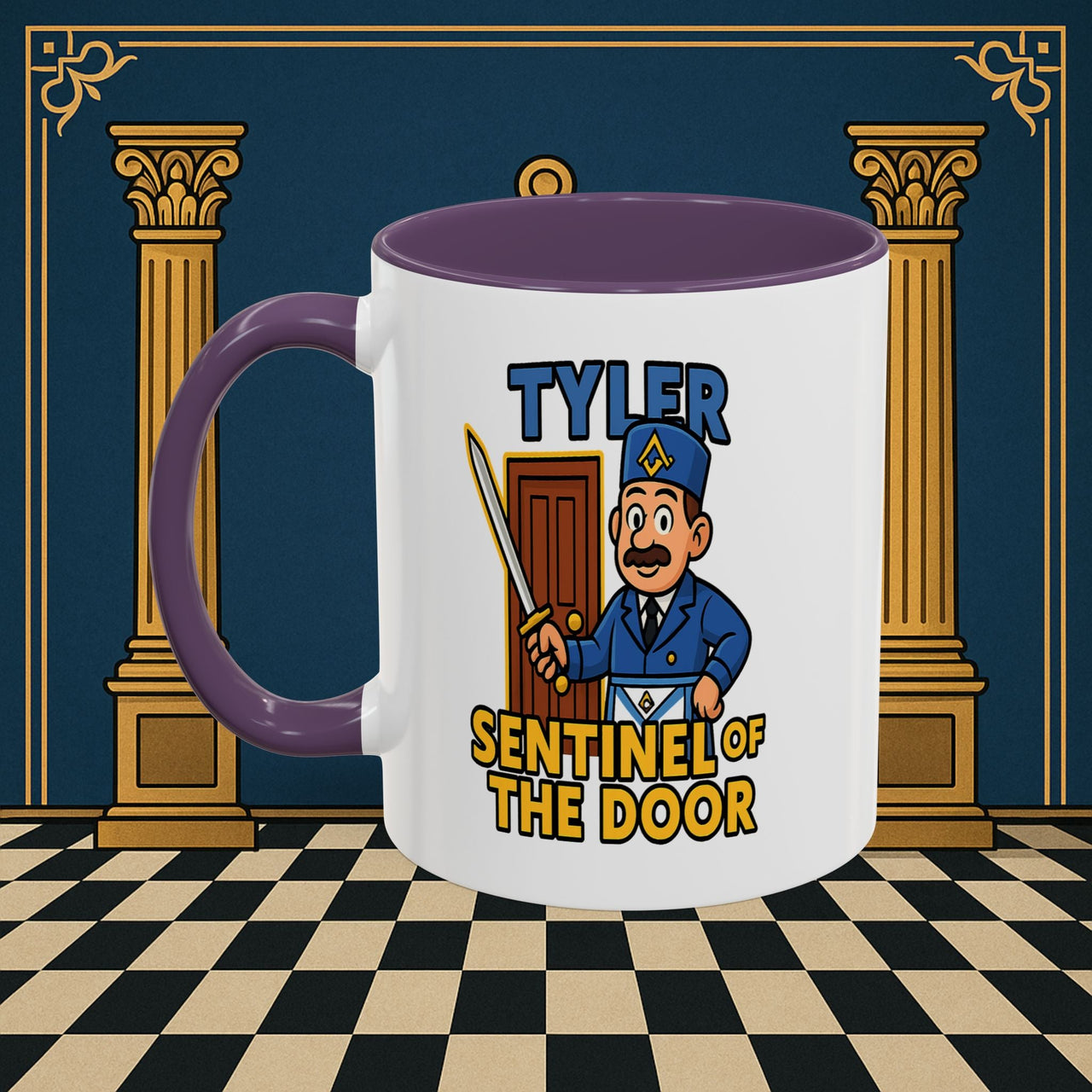 Masonic Mugs - Tyler's Watchful Guard - Tyler Printify