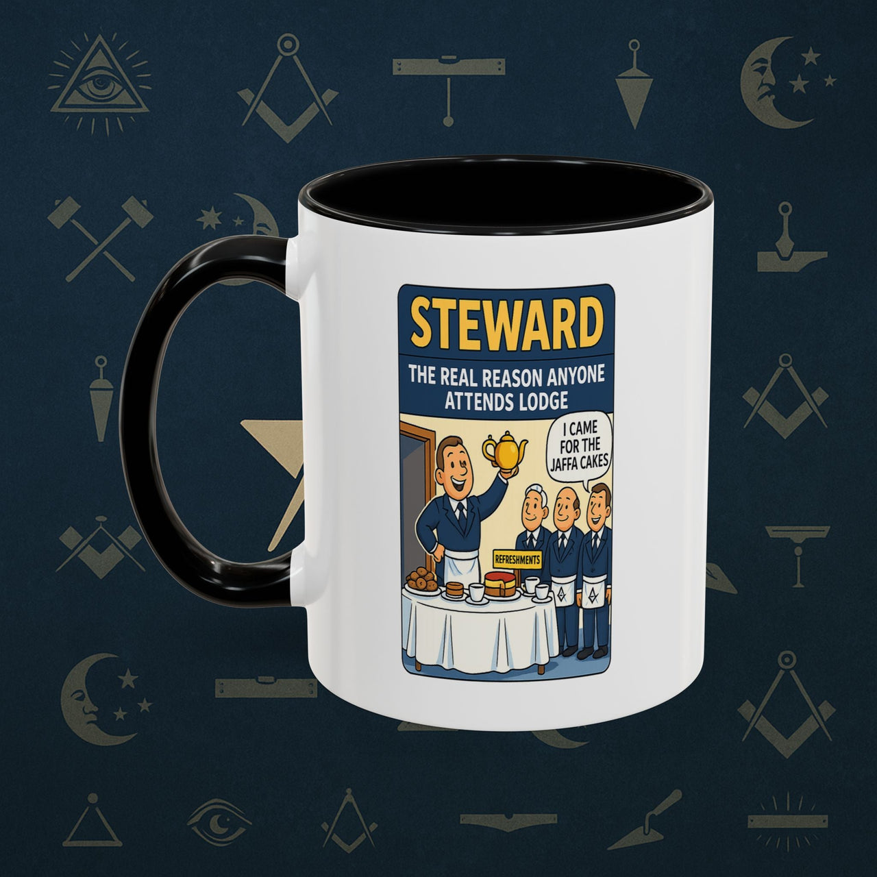 Masonic Mugs - Cake and Conspiracy - Steward Printify