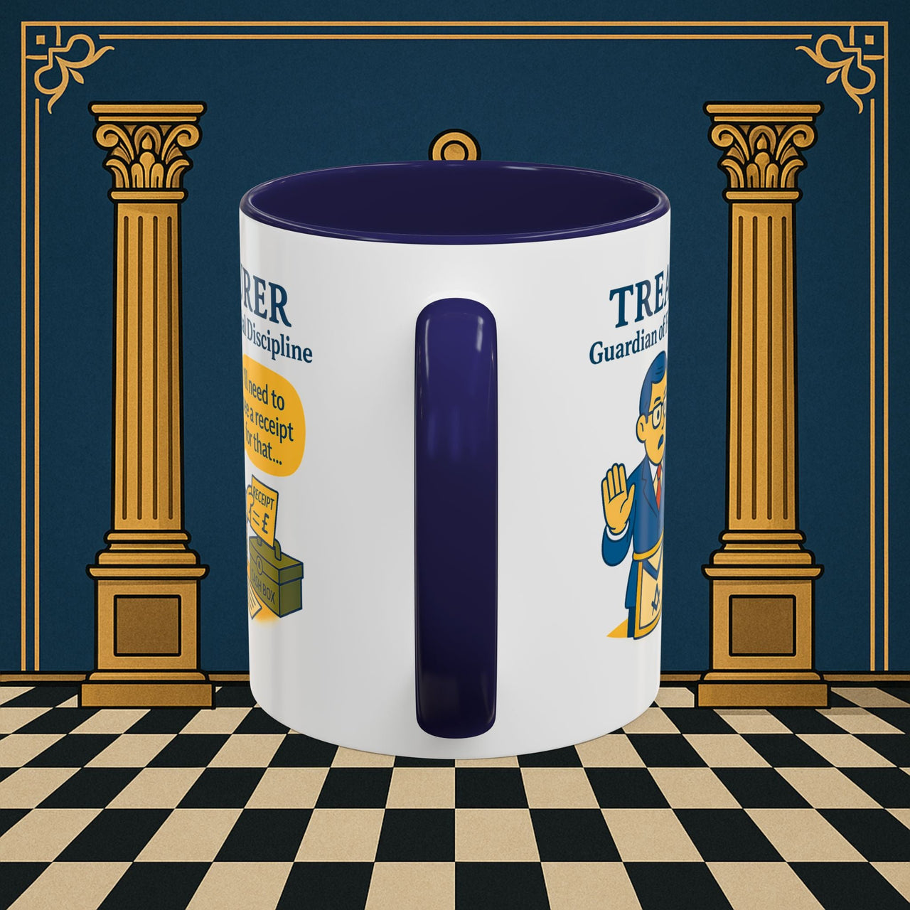 Masonic Mugs - Treasurer's Tally - Treasurer Printify