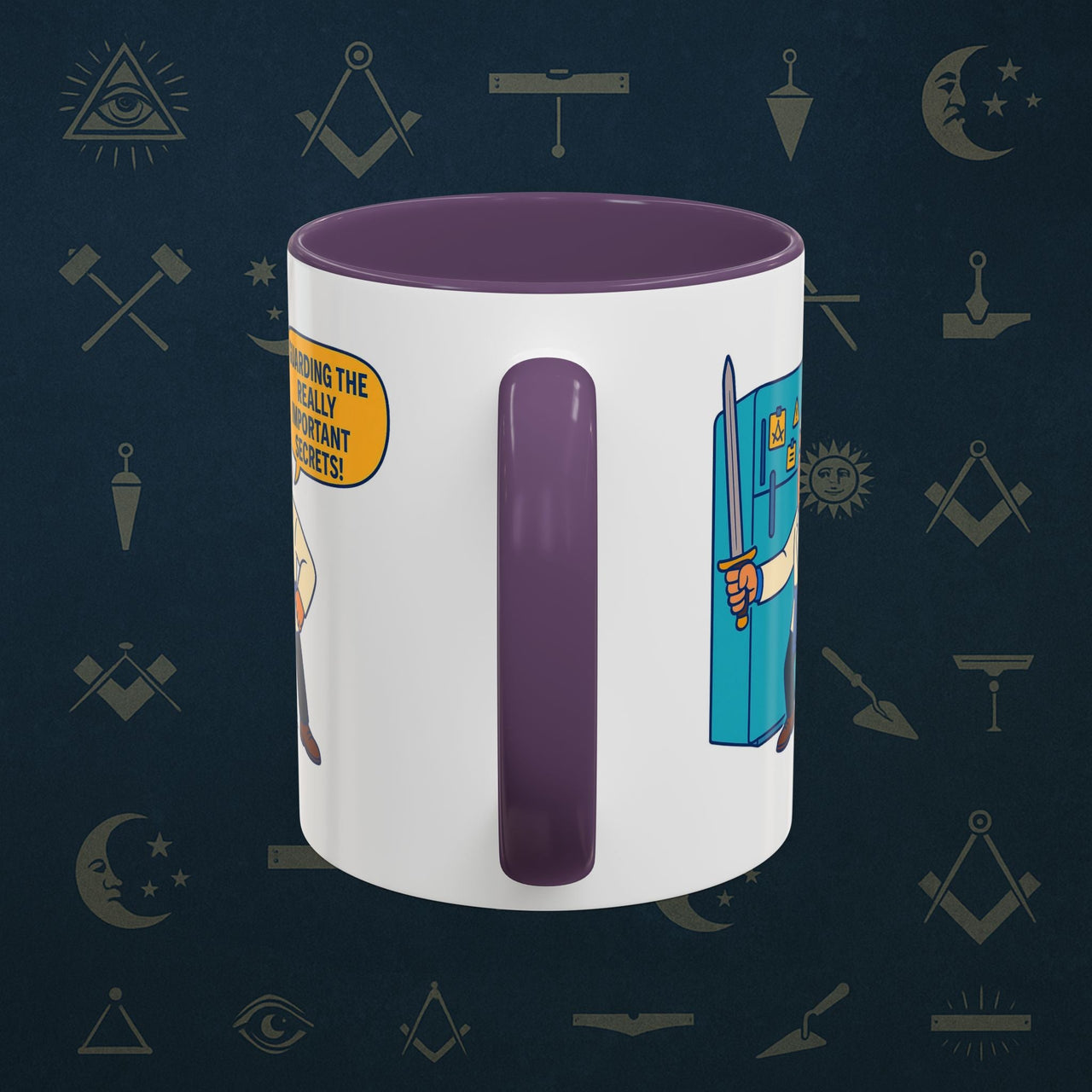 Masonic Mugs - Secret Fridge Defender - Tyler Printify