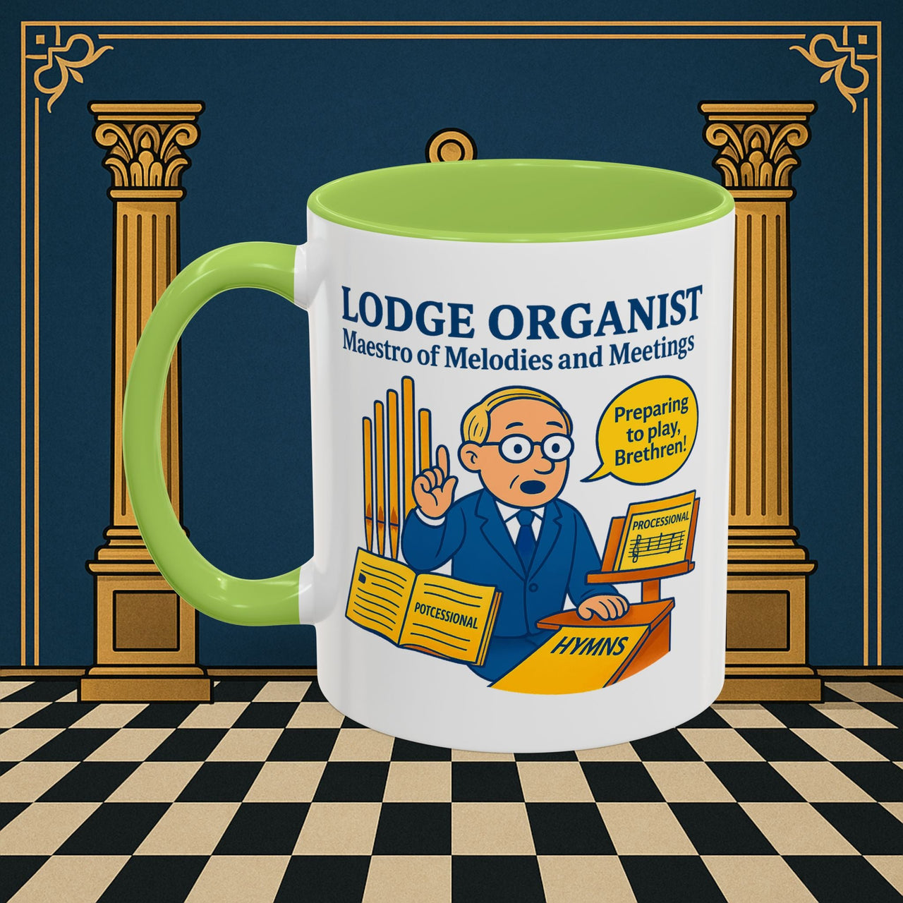 Masonic Mugs - Maestro of Melodies - Organist Printify