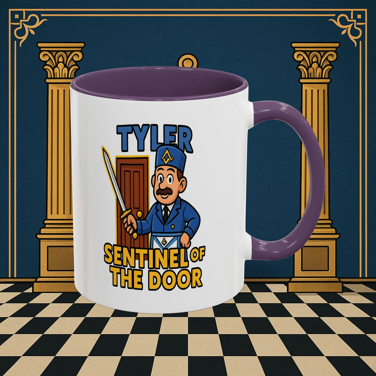 Masonic Mugs - Tyler's Watchful Guard - Tyler Printify