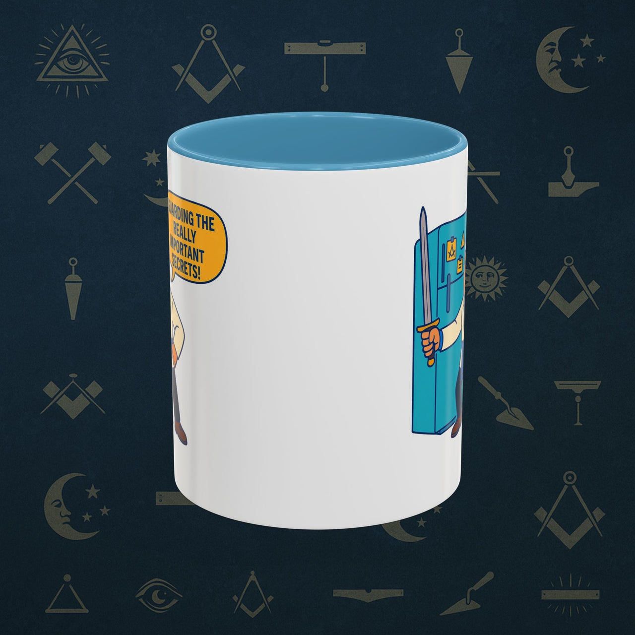 Masonic Mugs - Secret Fridge Defender - Tyler Printify