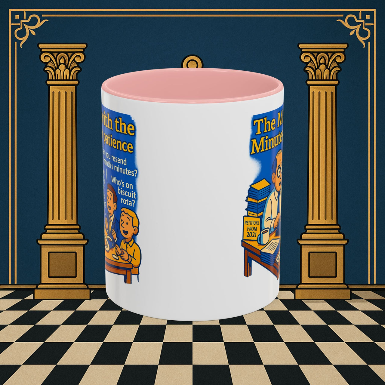 Masonic Mugs - Bureaucratic Blues - Secretary Printify