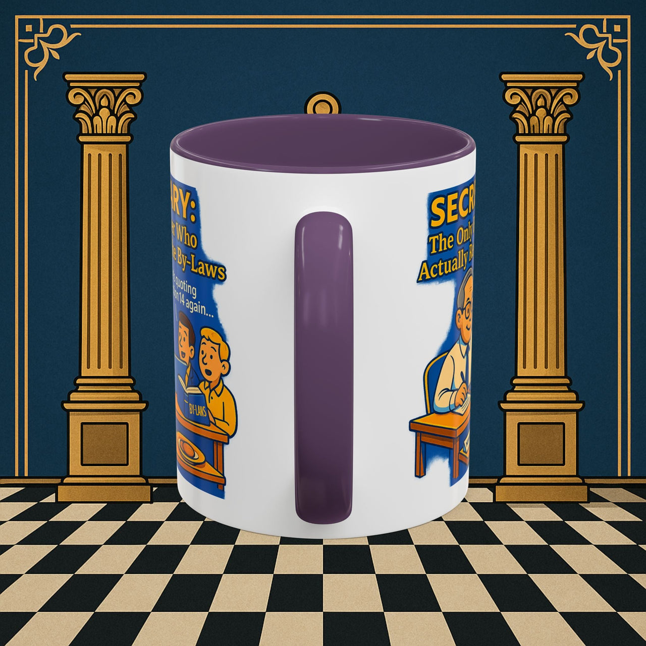 Masonic Mugs - Bureaucratic Bliss - Secretary Printify