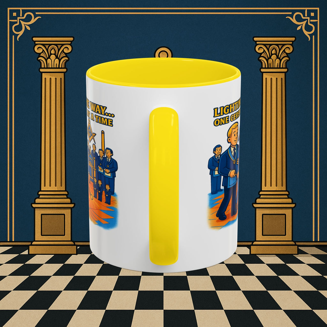 Masonic Mugs - Illuminated Brotherhood - Senior Deacon Printify