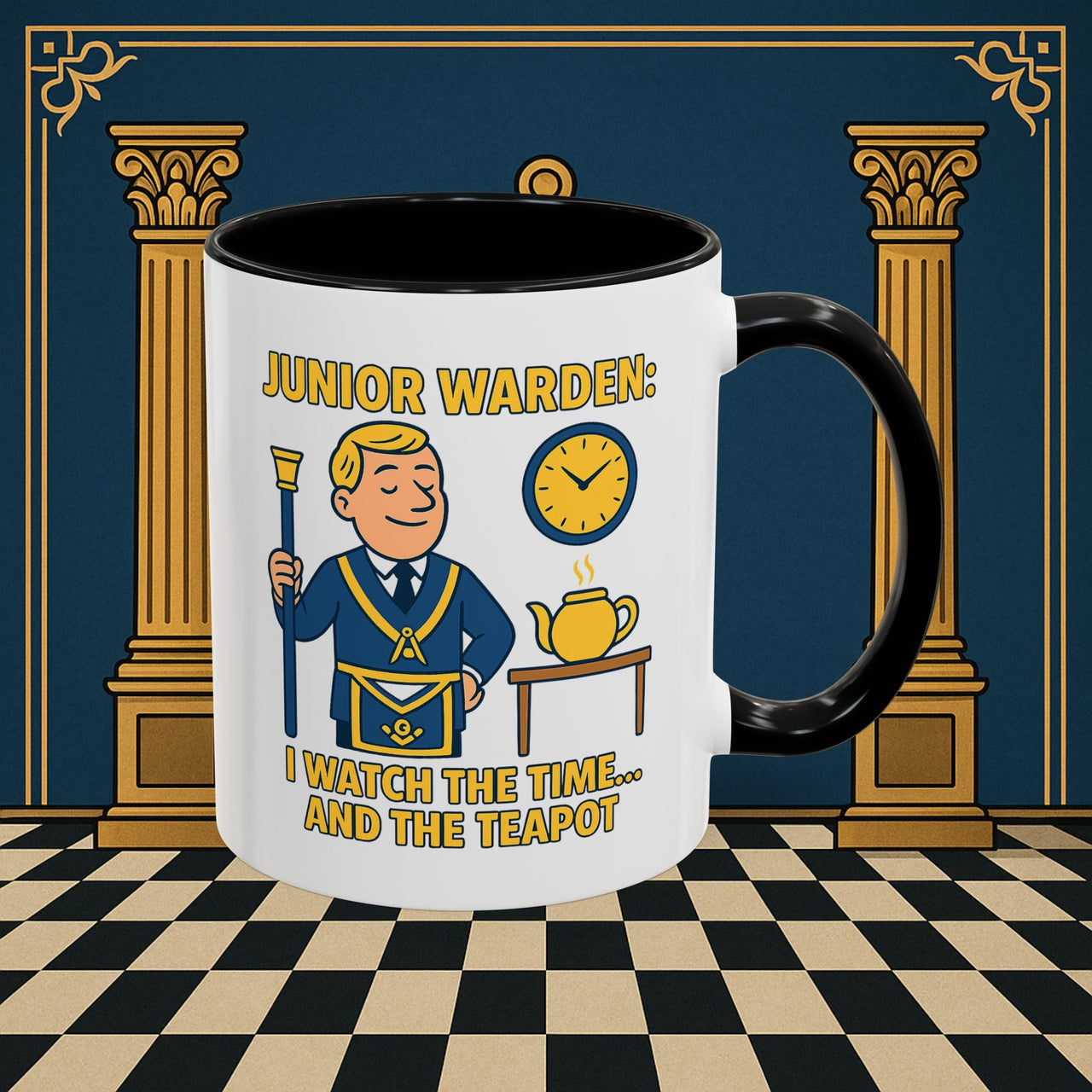 Masonic Mugs - Masonic Moments: Lodge Officer's Tea Time, Junior Warden Printify