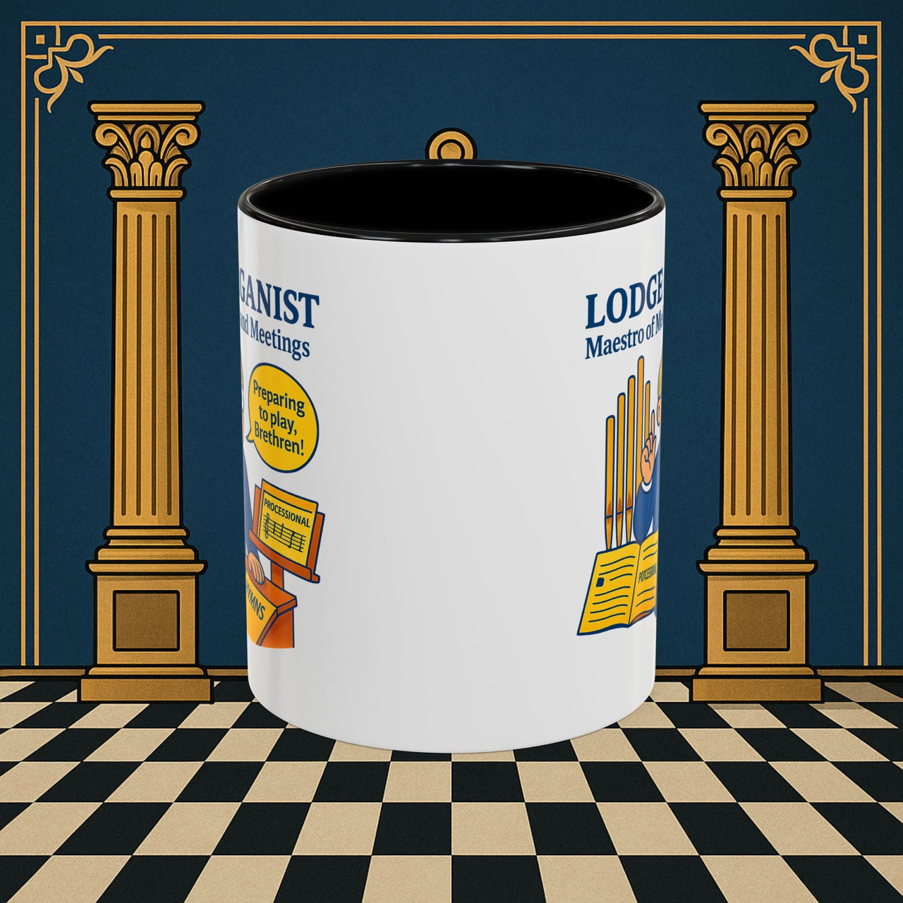 Masonic Mugs - Maestro of Melodies - Organist Printify