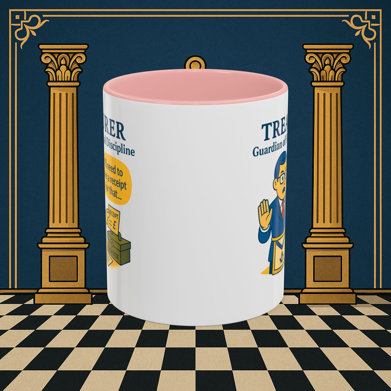 Masonic Mugs - Treasurer's Tally - Treasurer Printify