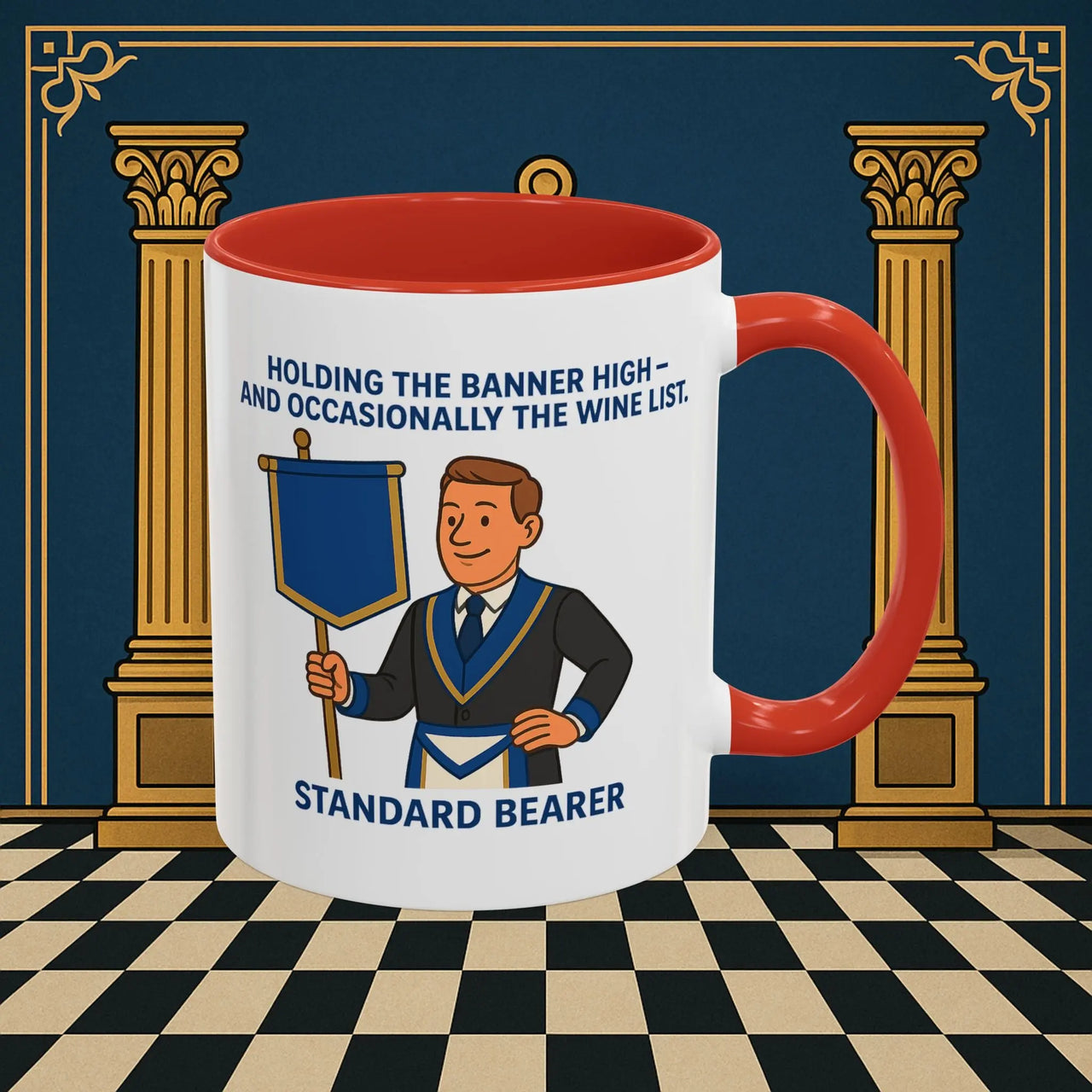 Masonic Mugs - Banner and Barrel - Provincial Standard Bearer Printify