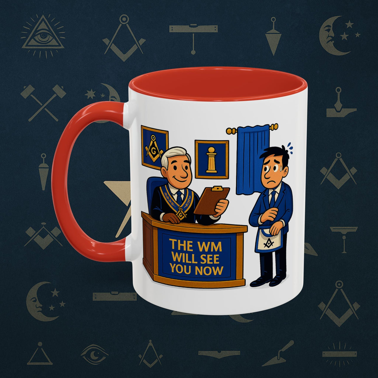 Masonic Mugs - The Masonic Moment - Worshipful Master Printify