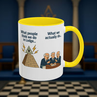 Masonic Mugs Ready to Go – Just for the Ceremony (Accent Coloured 11oz Mug) Printify