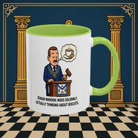 Masonic Mugs - Biscuits on the Brain - Senior Warden Printify