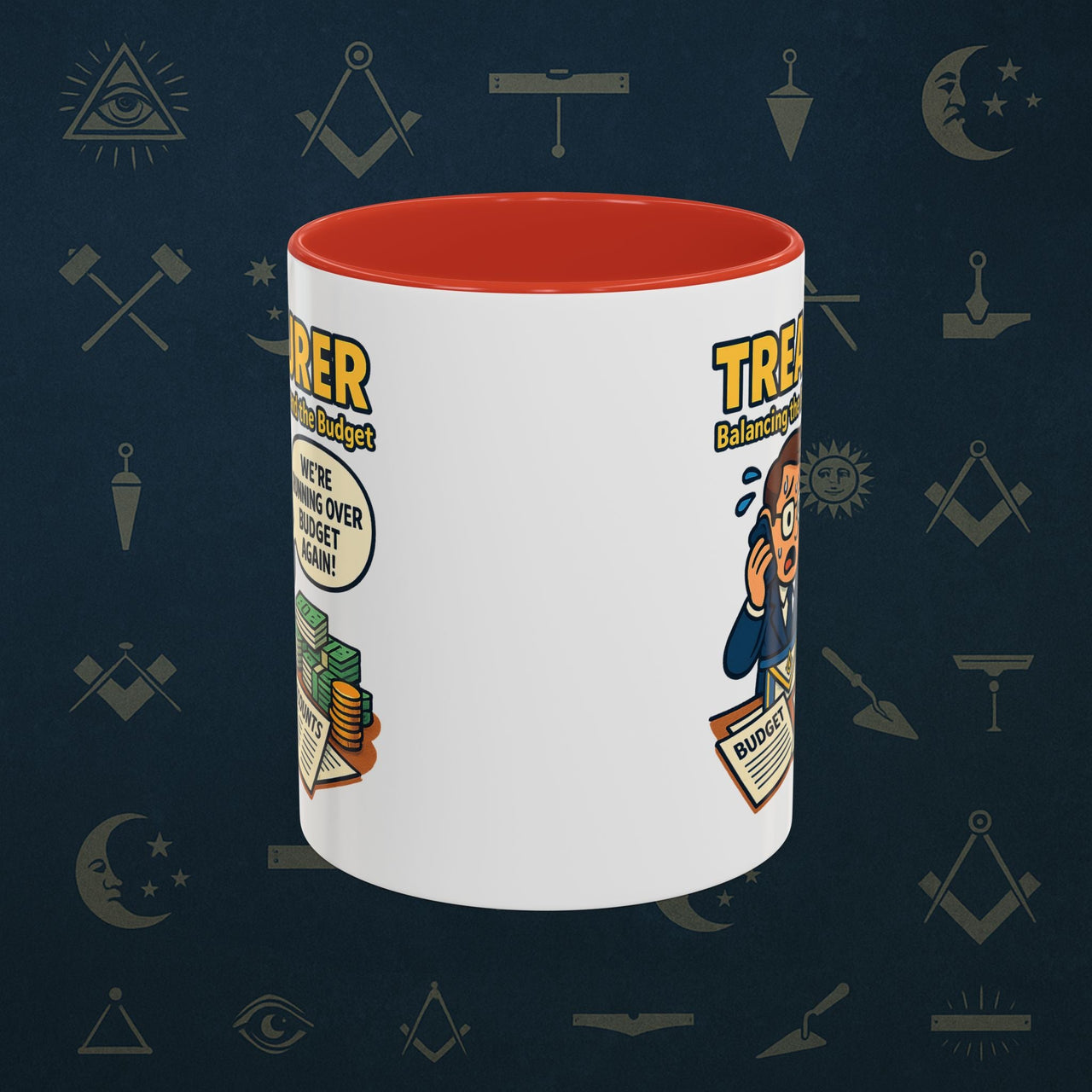 Masonic Mugs - Budget Blues - Treasurer Printify