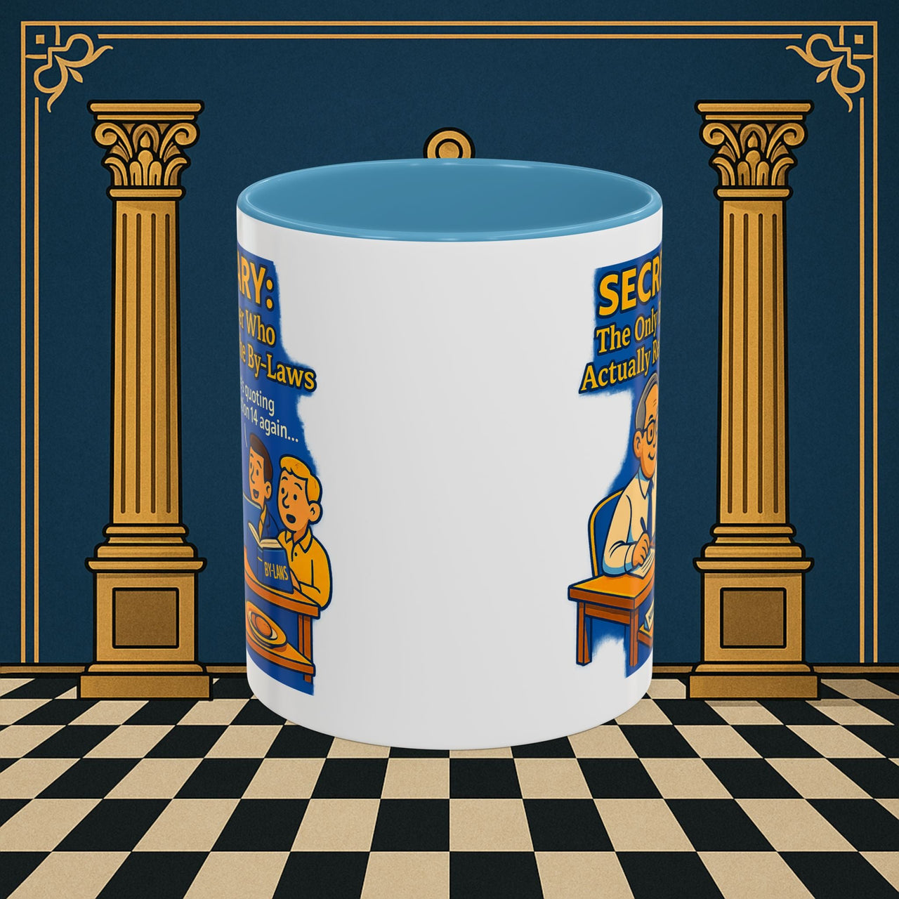 Masonic Mugs - Bureaucratic Bliss - Secretary Printify